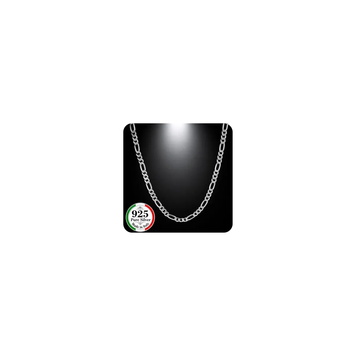 QUADRI - Kette Herren Silber | Silberkette 925 Silber - Halskette Herren