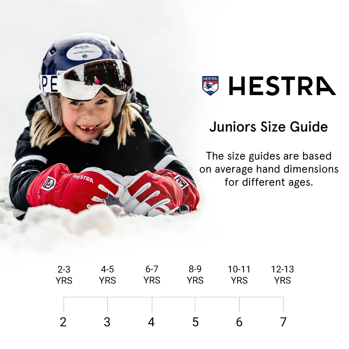 HESTRA Army Leather Heli Ski 5-Finger Handschuhe Kinder Navy Handschuhgröße 7 2020 Outdoor Handschuhe