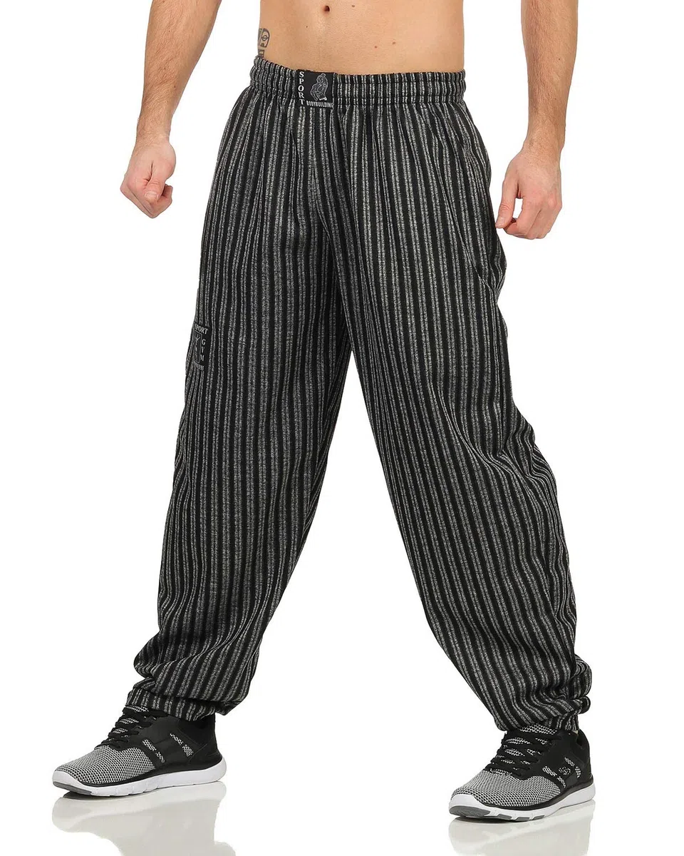 Herren Sporthose Jogginghose Lang Fitnesshose Bodybuilding Kraftsport Hose Gym Pumperhose