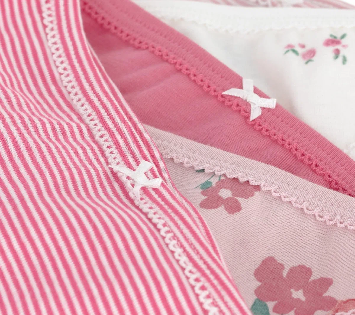 Petit Bateau 5 Culottes Unterwäsche für den Tag, Mehrfarbig, für 4-Jährige