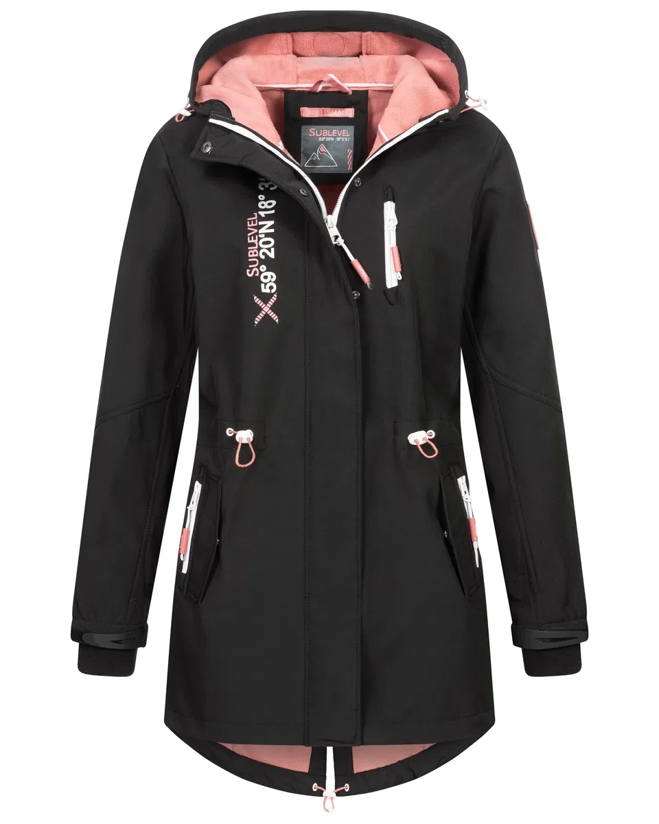 Damen Frühlings Jacke Softshell Outdoor Regen Übergangs Softshelljacke