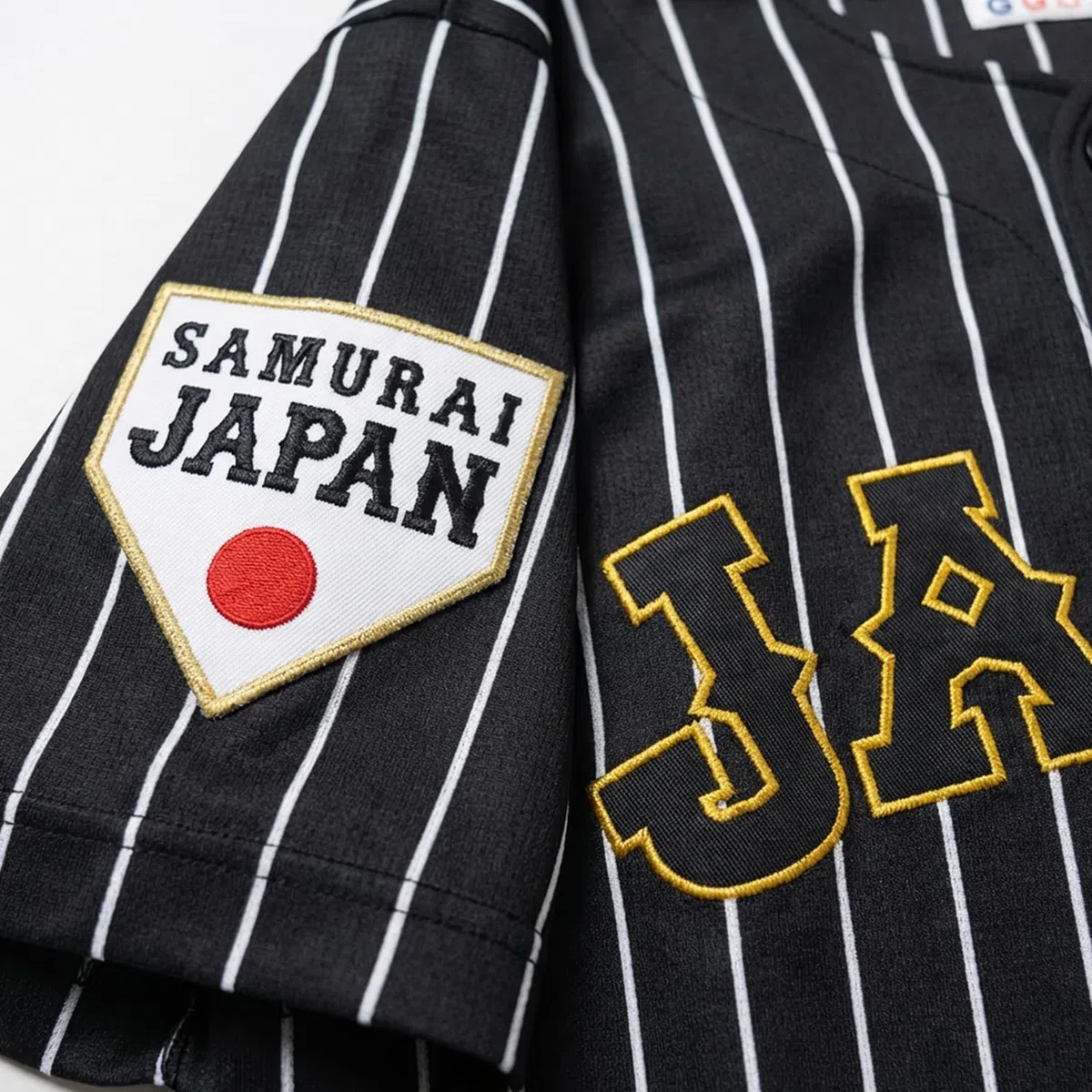 Herren Ohtani 16# Japan Baseball-Trikot, Schwarz und Weiß
