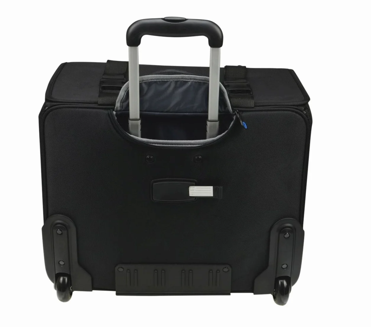 46108 Businesstrolley Pioneer, Laptoptrolley für Notebooks, Koffer mit arretierbarem Teleskoptrolleysystem, Laptoptasche aus Polyester, Tasche mit 2 Skaterrollen, Trolley