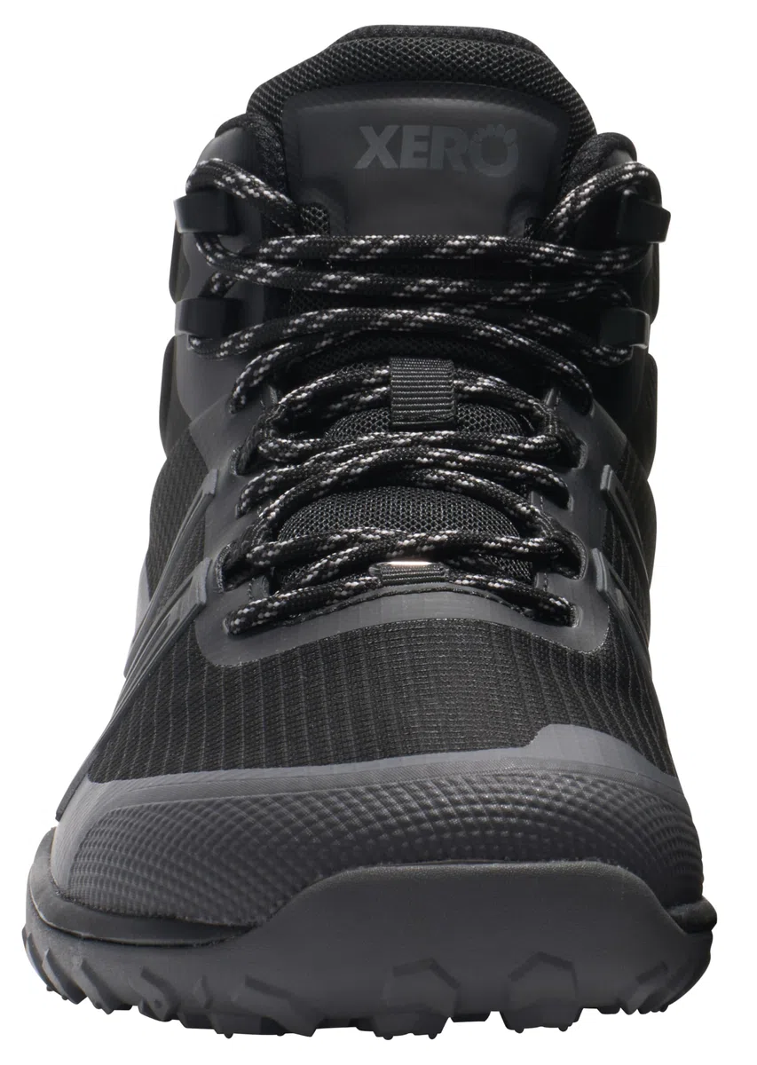 Xero Shoes Mens Scrambler Trail Mid WP Black/Asphalt