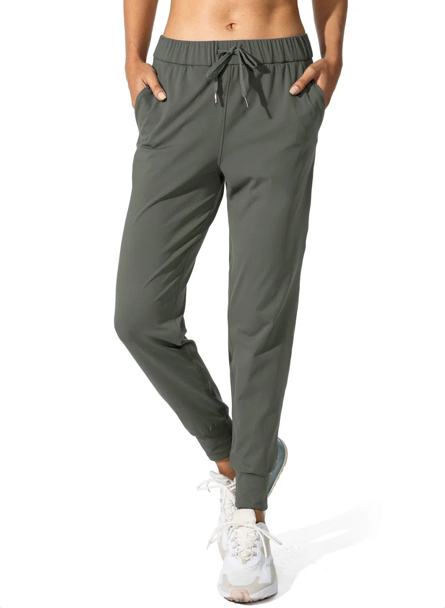 SANTINY Damen-Jogginghose, Taschen, Kordelzug, Laufhose für Damen, Lounge, Workout, Joggen