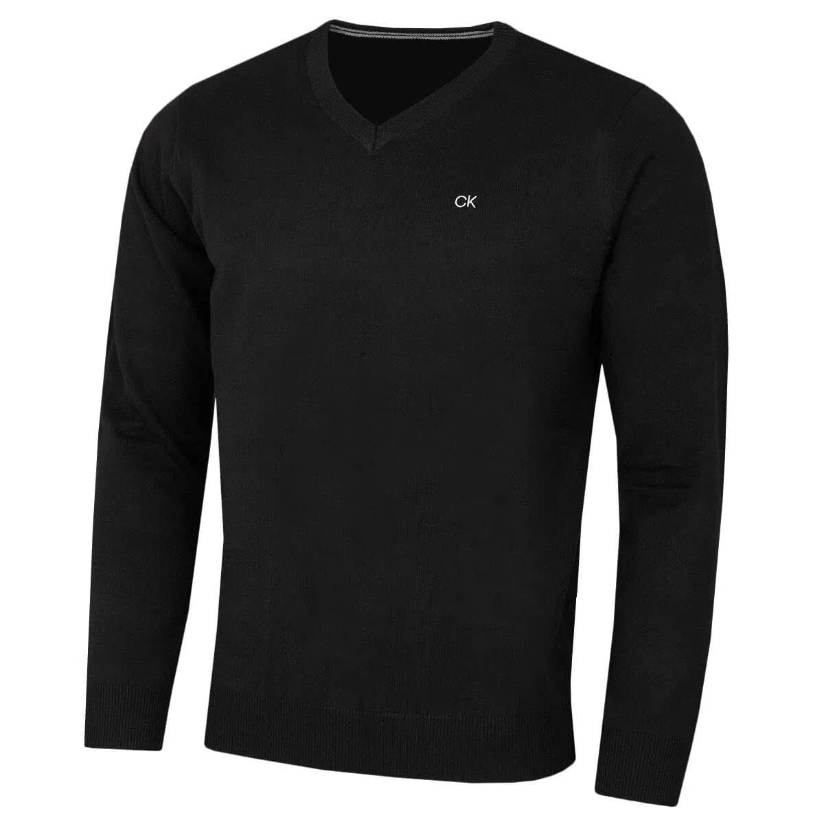 Calvin Klein Herren Pullover mit V-Ausschnitt - Schwarz - M.