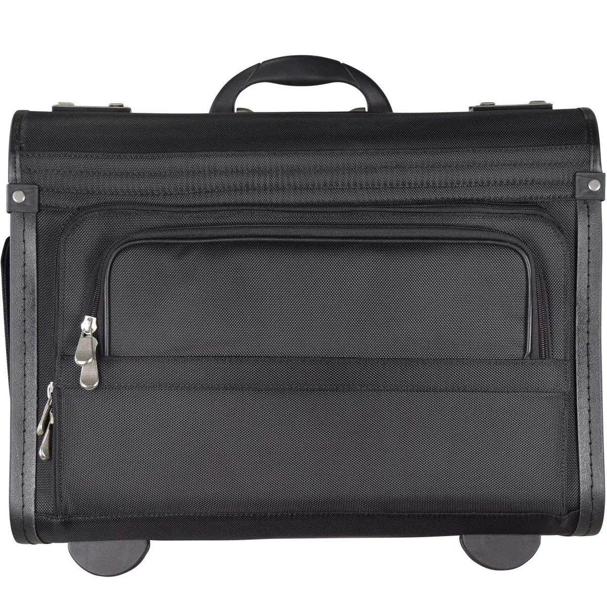 Pilotenkoffer Bowatex Aktenkoffer Business Koffer Trolley Nylon Schwarz 48 cm