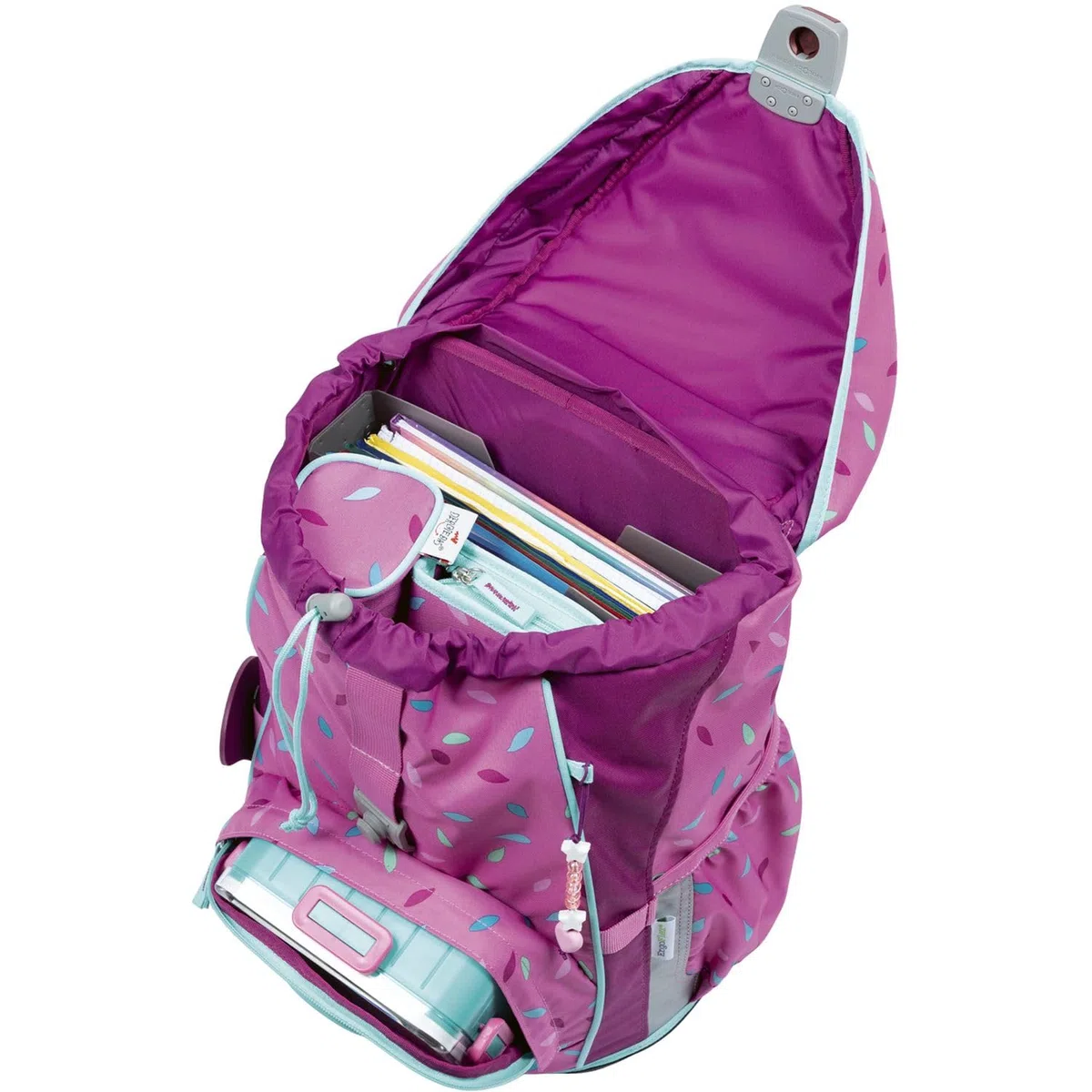 DerDieDas Schulranzen ErgoFlex Light Set 6-teilig Sweet Sprinkles pink