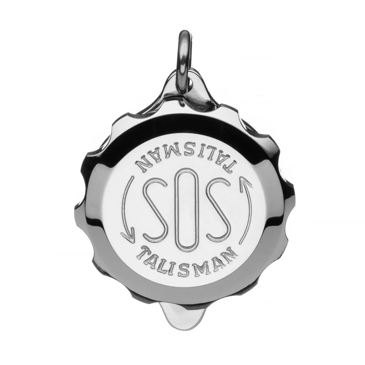 SOS Talisman Anhänger aus Edelstahl, Notfallkapsel für wichtige medizinische Informationen