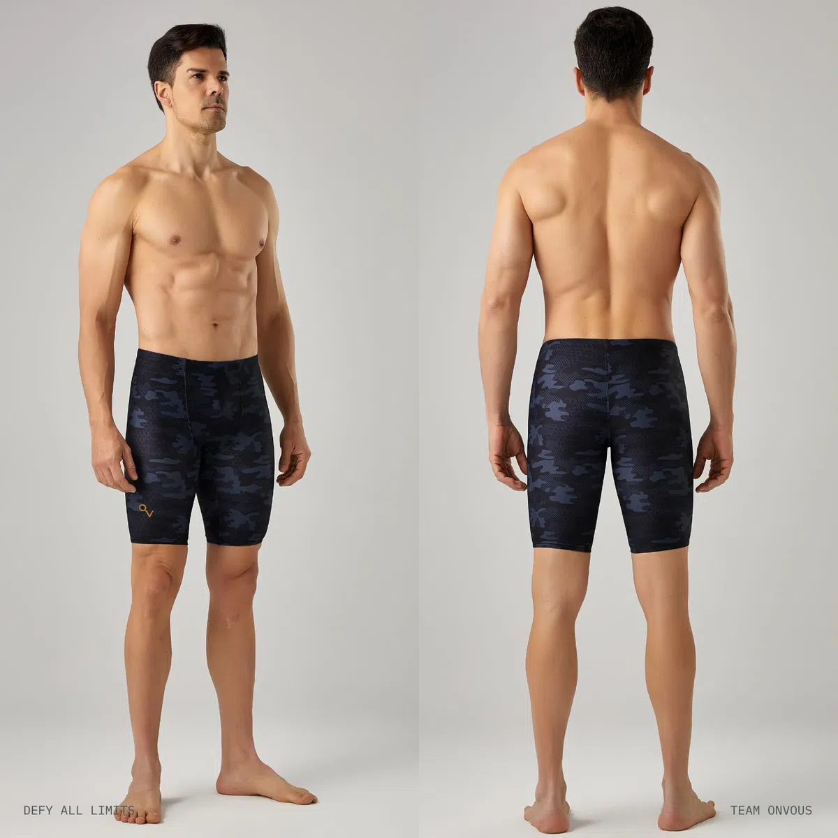 Onvous Lite Herren-Badehose, Renn- und Trainingsanzug, athletischer Badeanzug, schnell, flexibel, bequem, Größe 28–38