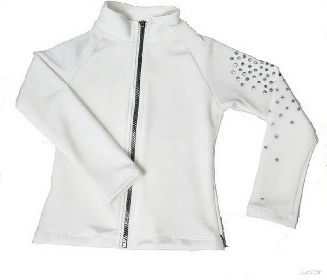 LIUHUO Mädchen Eiskunstlauf-Trainingsjacke – Elegantes belüftetes Übungs-Top
