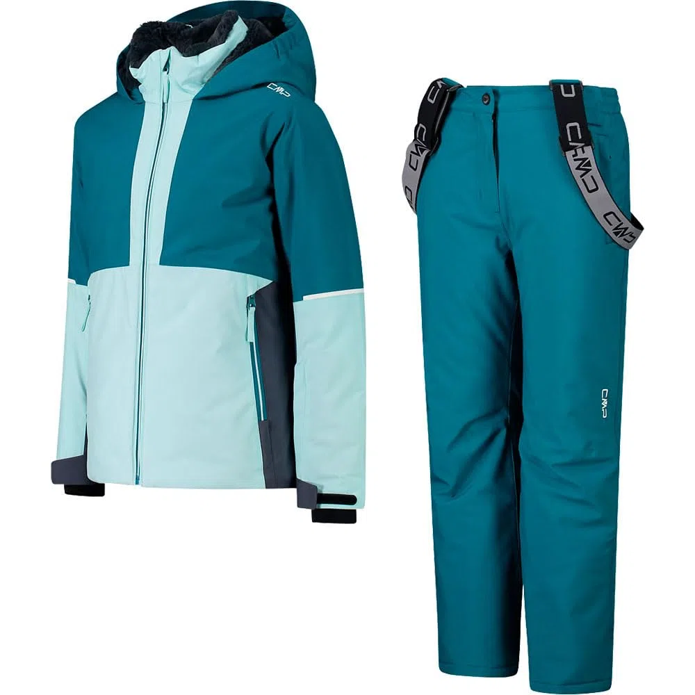 CMP, KID G SET JACKET AND PANT, 33W0195, Basic Turquoise, 176, Girl