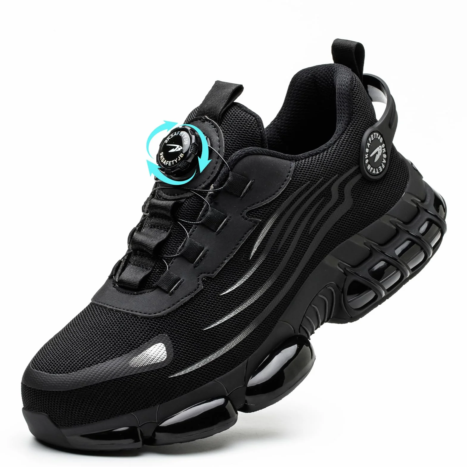 Arbeitsschuhe Sicherheitsschuhe Herren Damen Stahlkappen Anti-Smashing Leicht Sportlich Atmungsaktiv Selbsthemmend Schnellverschluss Mode Schutzschuhe 36-46 EU