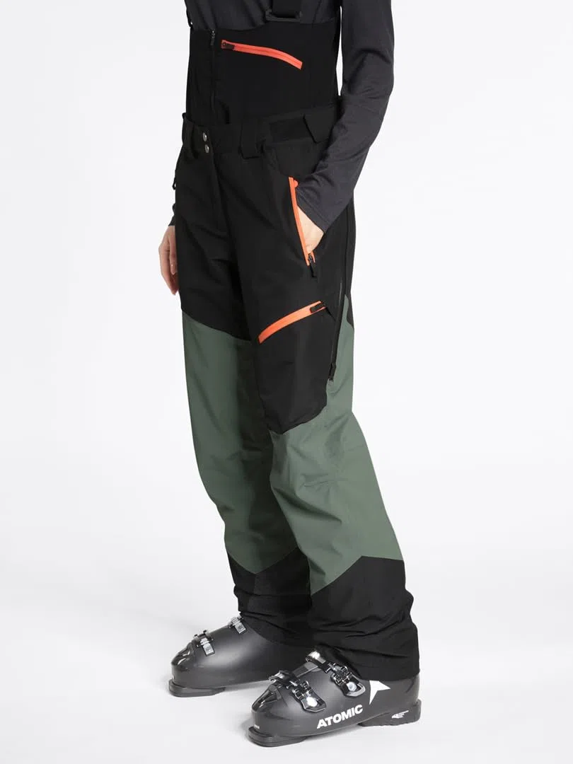 Ziener Tresa BIB Hose 2024 Black/Green mud