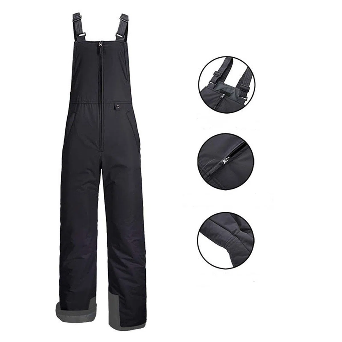 Skihose Damen Wasserdicht Schneehose Winddicht Snowboardhose Für Frauen Warm Skioverall Hosenträgerhose mit Verstellbarer Leicht Latzhose Mode Softshellhose Overall Skianzug Funktionshose Outdoorhose