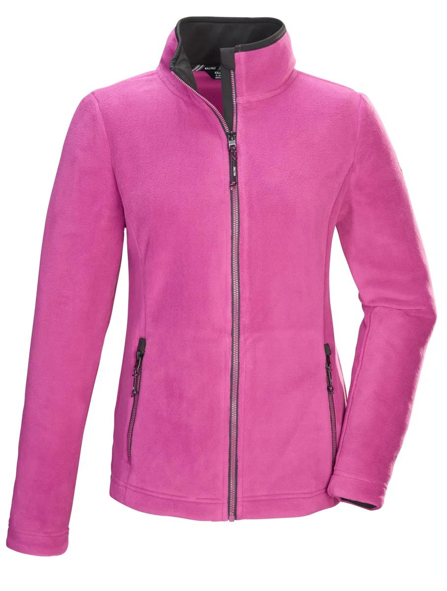 Killtec Damen Kow 3 Wmn Flc Jckt Fleecejacke mit Stehkragen