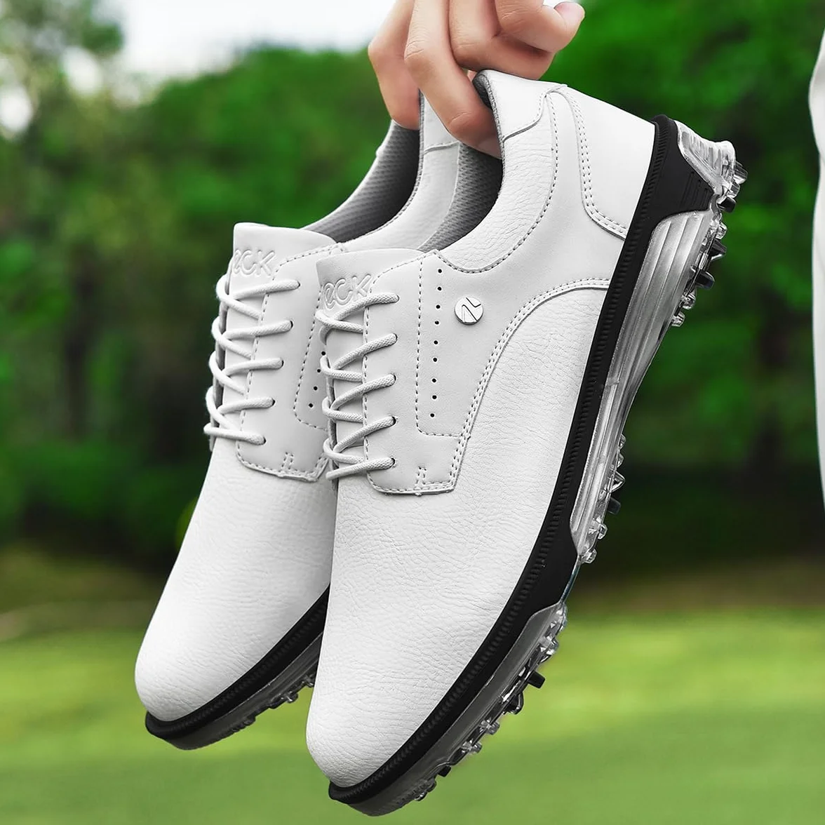 ULTIANT Golfschuhe Herren wasserdichte Langlebig Schnürung Atmungsaktiv Trainingsschuh für Golf