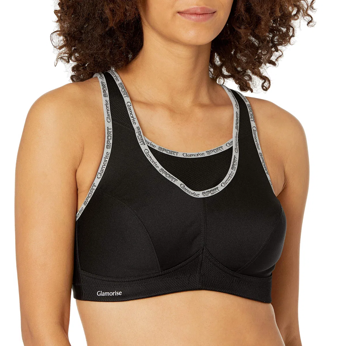 Glamorise Nr. 1066 Sport-BH für Damen im Camisole-Design, bewegungsreduzierend, ohne Bügel