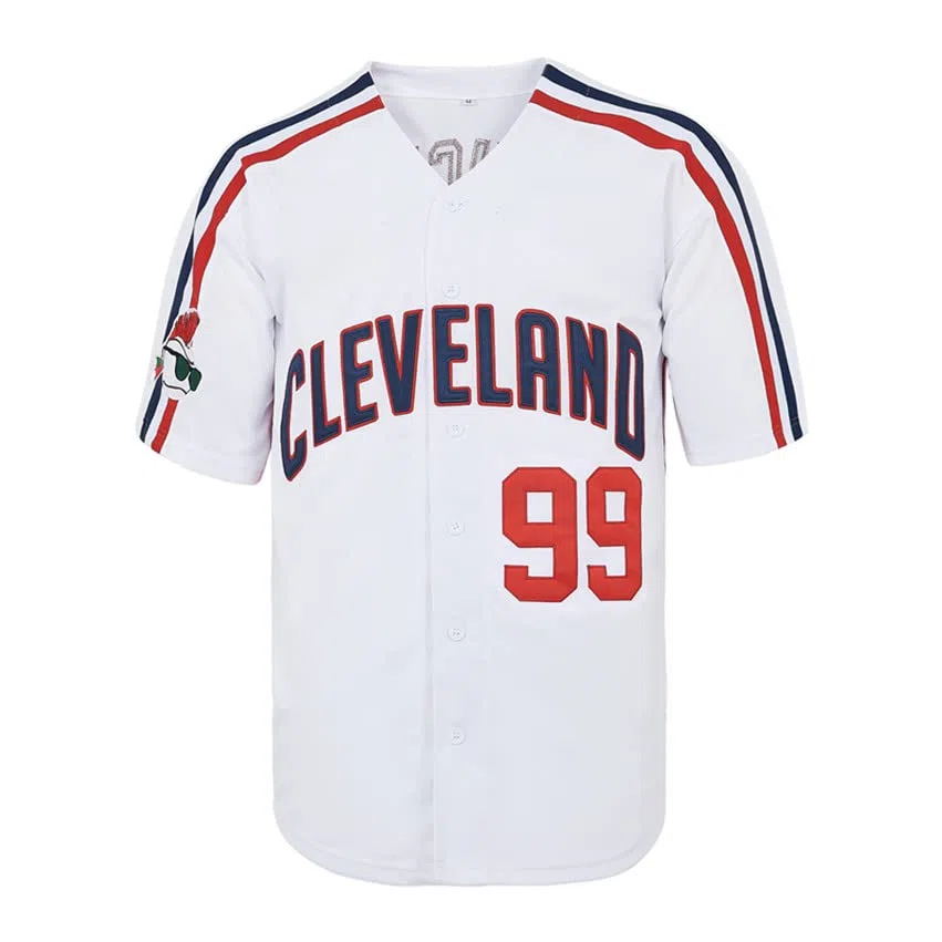 ZXCVB Herren #99 Ricky Vaughn Trikot 90er Jahre Hip Hop Kleidung Film Baseball Trikot genäht