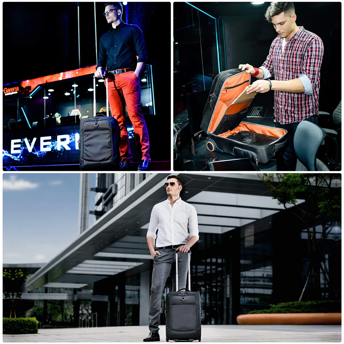 Everki 420 Laptop Trolley 15 bis 18,4 Zoll mit 2 Rollen, Schwarz, 35 Liter