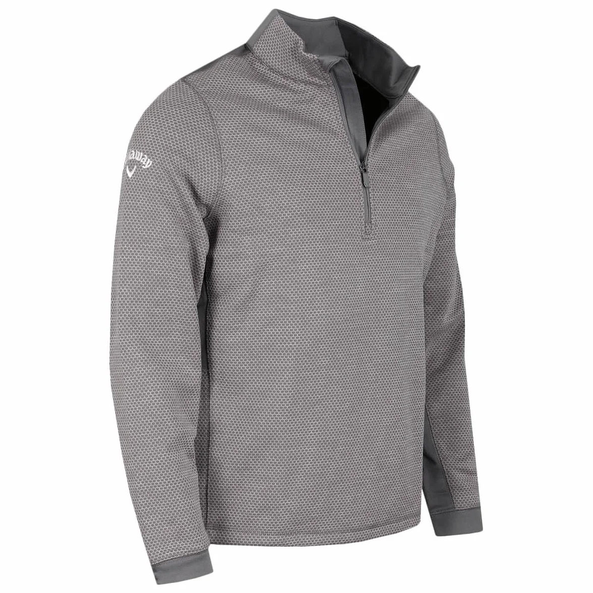 Callaway Golf Herren Hex Fleece Pullover 1/4 Zip Nachhaltig Atmungsaktiv