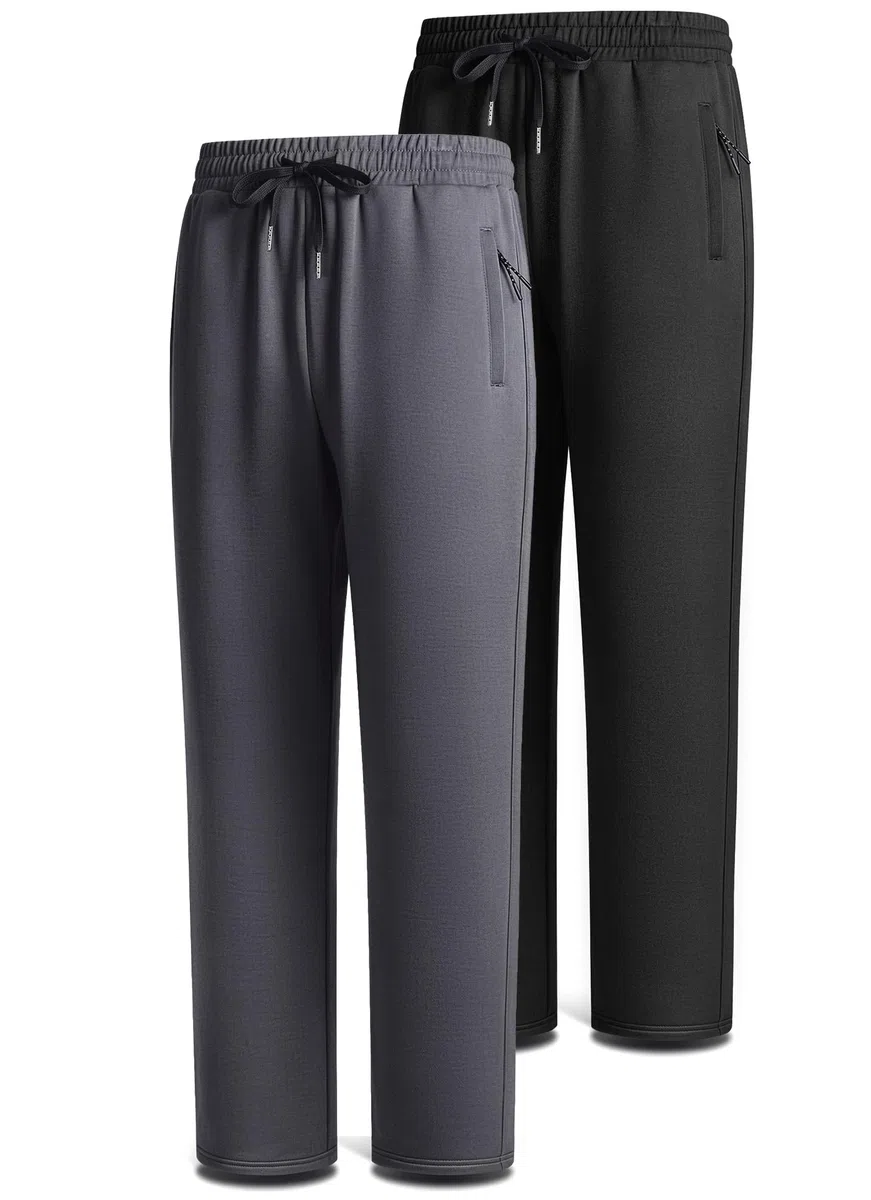 BULLIANT Jogginghose Herren 2er, Hosen Herren Schlupfhose Jogginghosen Männer Freizeithose Sporthose Reisverschlusstaschen