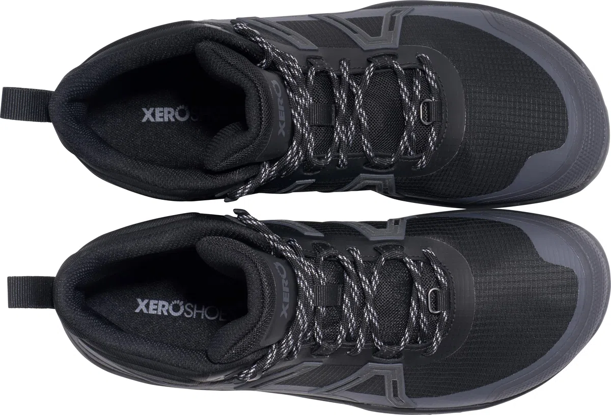 Xero Shoes Mens Scrambler Trail Mid WP Black/Asphalt