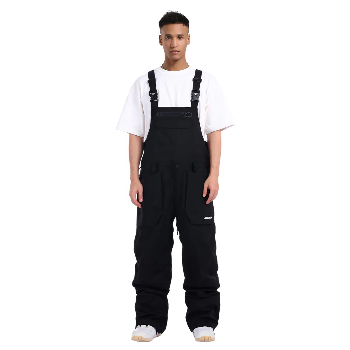 GSOU SNOW Herren Ski Bib Schnee Latzhose Skihose Snowboardhose - Multi Pockets Leicht Wasserdicht Winddicht Atmungsaktiv Warm