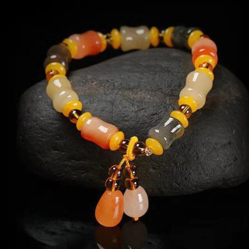 MOCHAMIK Echte natürliche Farbe Seide Jade Armband Frauen Jade Stein Perlen elastisch BEchte natürliche Farbe Seide Jade Armband Frauen Jade Stein Perlen elastische Armbänder Jade Schmuck Armband