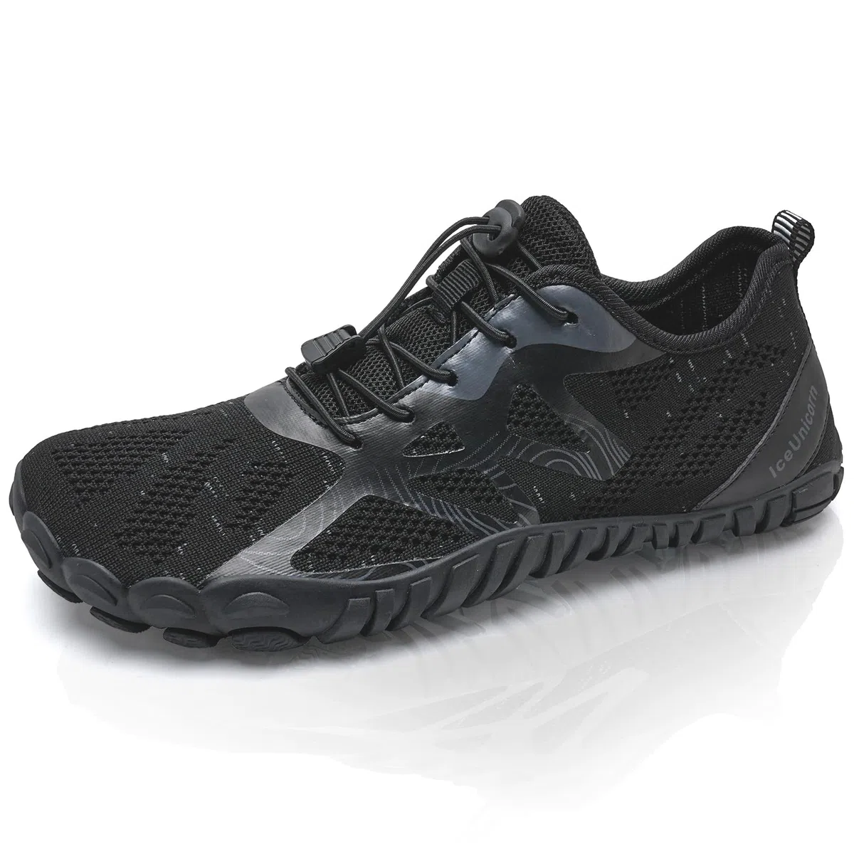 IceUnicorn Herren Damen Barfußschuhe Traillaufschuhe Fitnessschuhe Knit Minimalistische Breiter Zehenbox