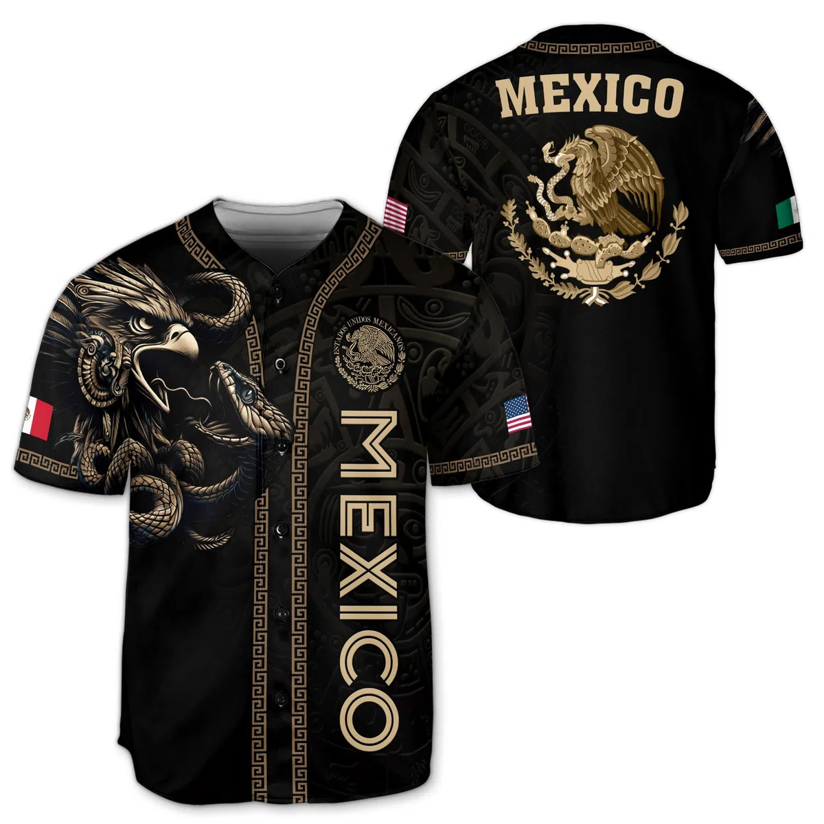 Mexikanisches Baseballtrikot, Mexiko-Trikot für Herren, mexikanische Baseball-Trikots für Herren