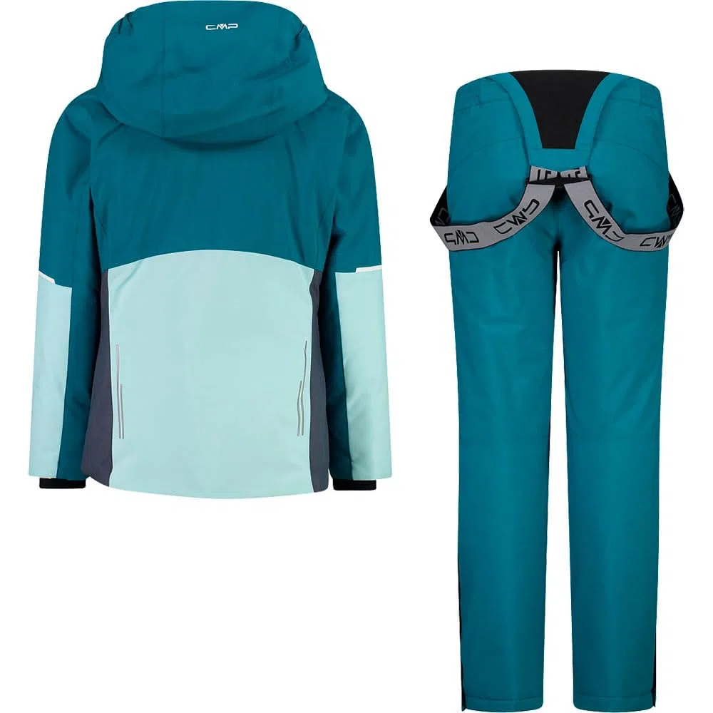 CMP, KID G SET JACKET AND PANT, 33W0195, Basic Turquoise, 176, Girl