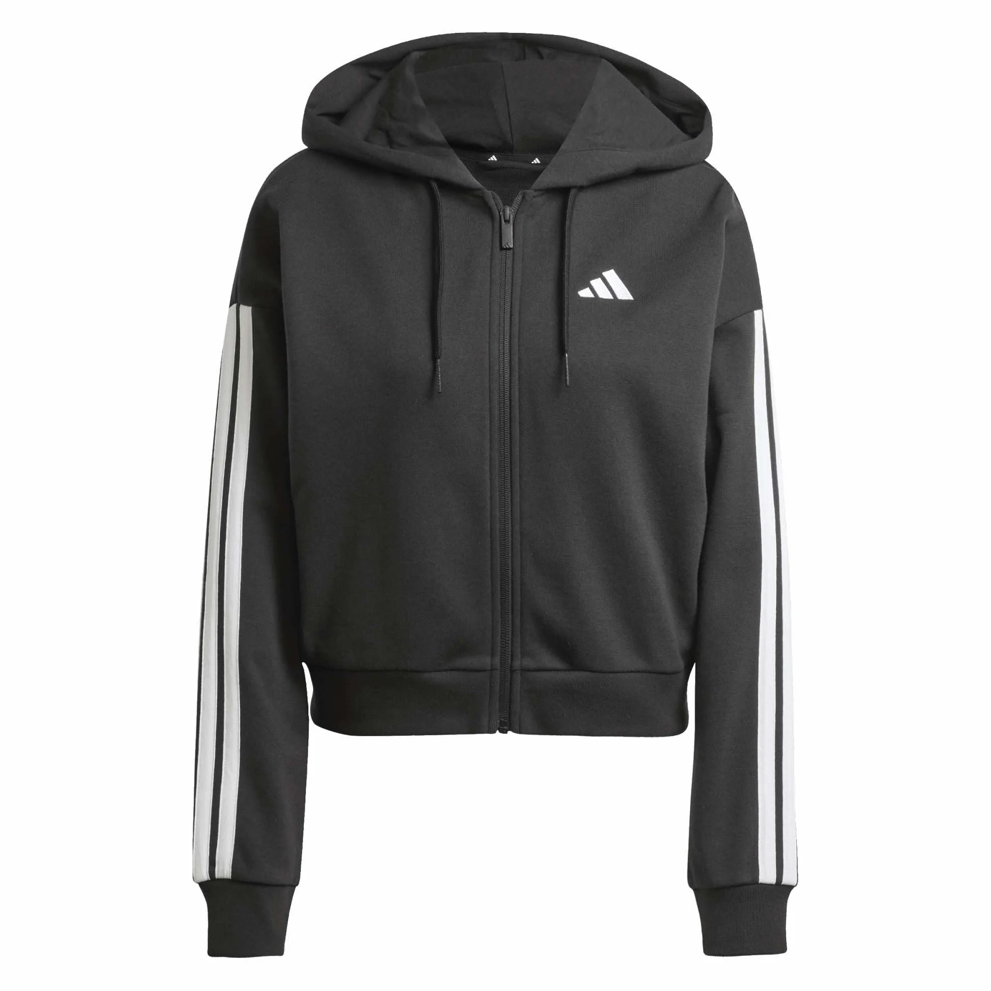 Adidas Damen Essentials 3-Stripes French Terry Full Zip Hoodie