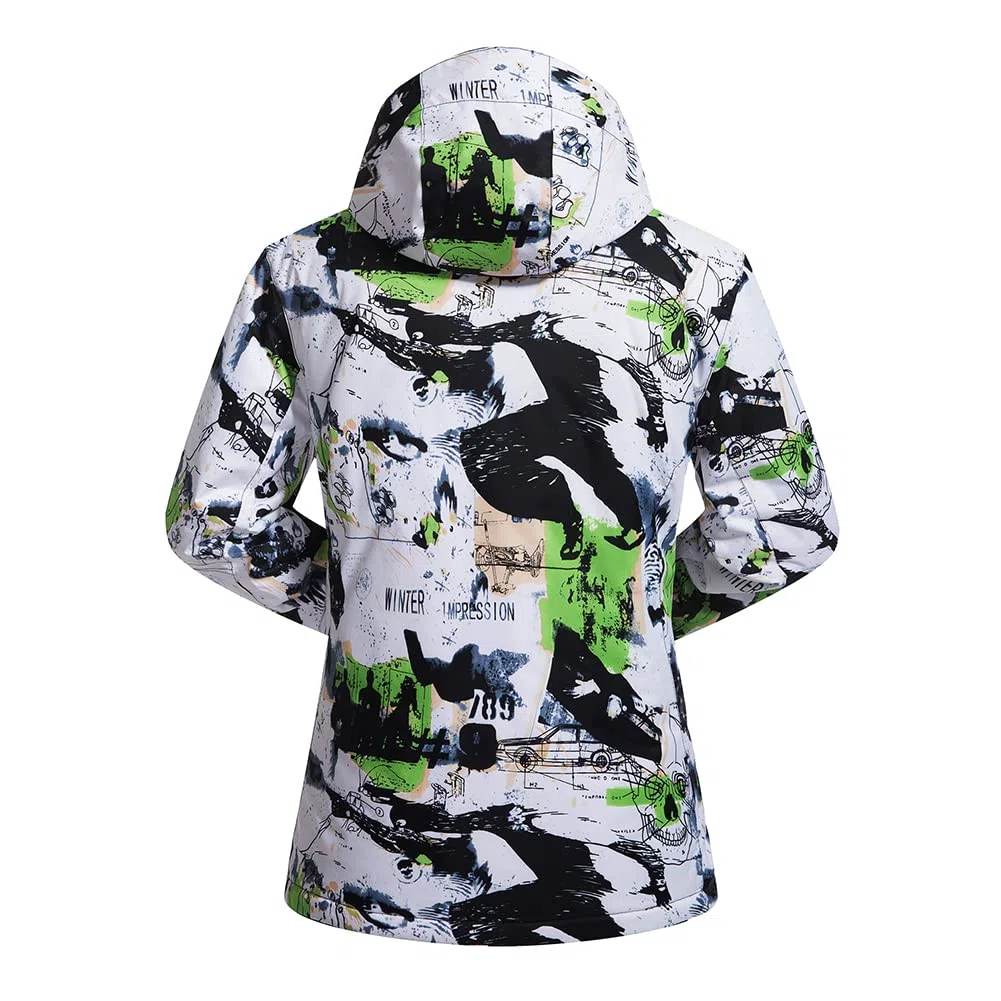 HOTIAN Herren Ski Jacke und Hosen Set Herren Schneeanzug Winter Winter Warme Schnee Skifahren Sätze Wasserdicht Winddicht Snowboard Set