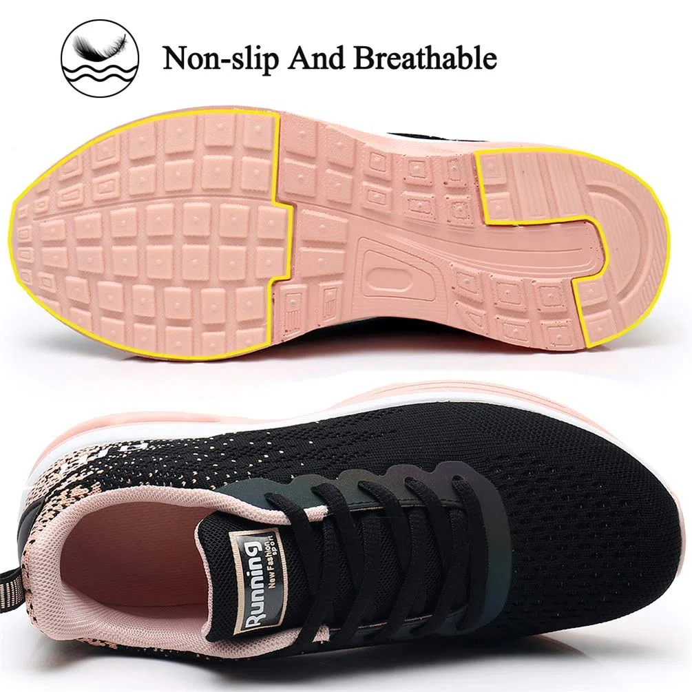 FLARUT Damen Sportschuhe Laufschuhe Herren Turnschuhe Luftpolster Trainers Running Leichte Schuhe Fitness Atmungsaktiv Gym Sneakers
